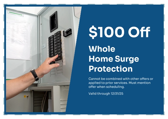 100 off whole home surge protection