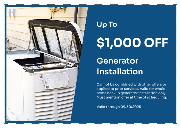 1000 off generator installation