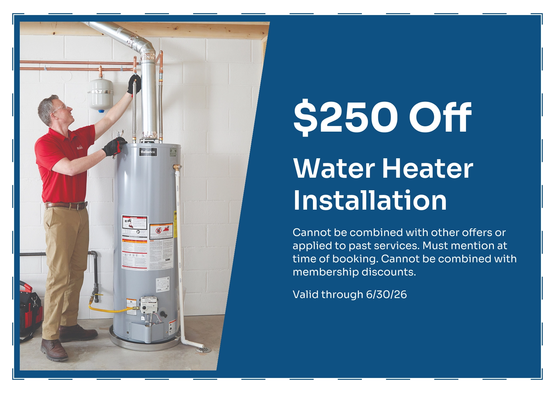 250 Off Water Heater