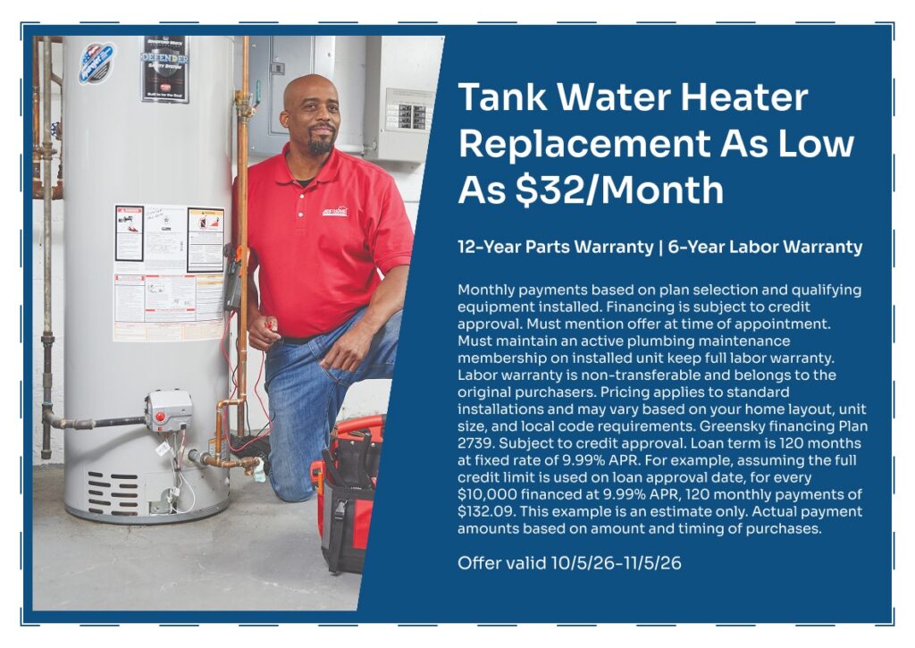 Tank Water Heater Replacement@2x