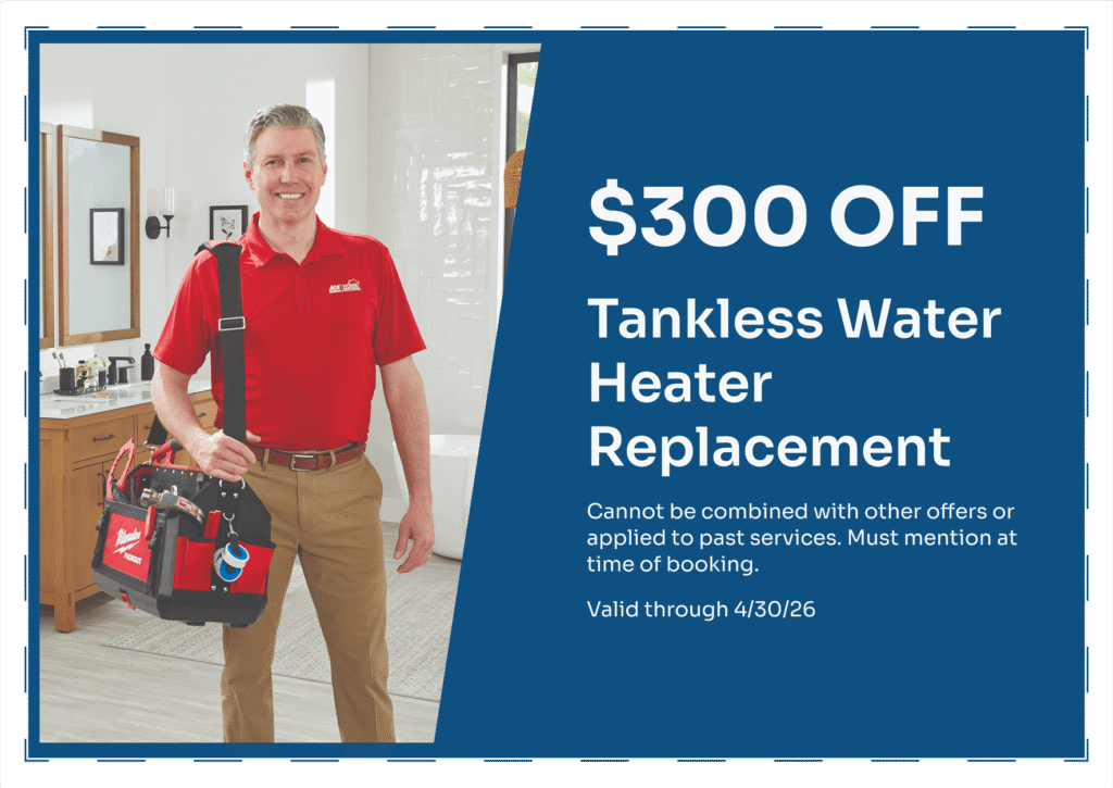 Up to 300 OFF Tankless Water Heater Replacement