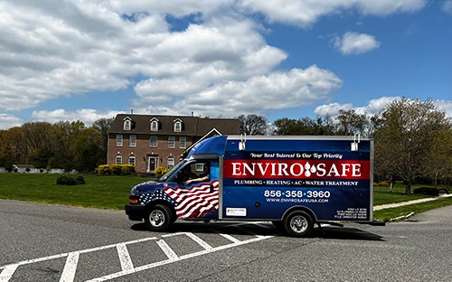 HVAC & plumbing truck in Monroe Township