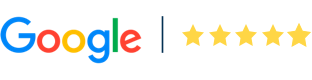 Google logo 5 stars