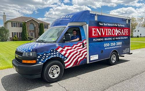 south jersey hvac and plumbing service truck